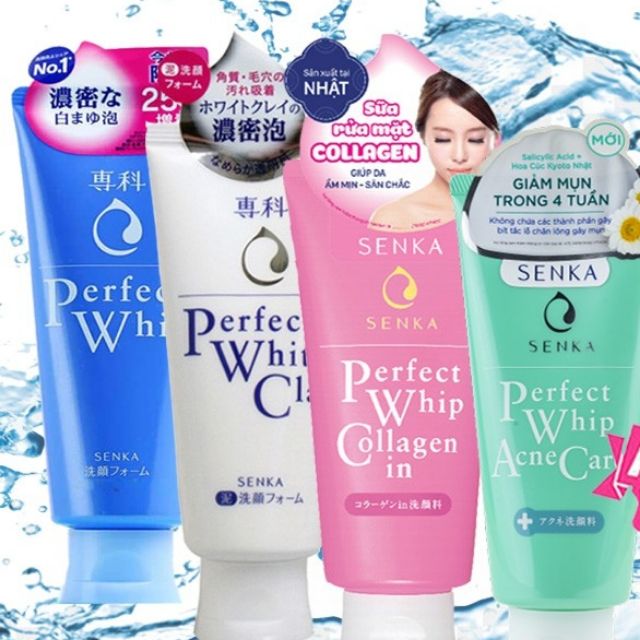 AUTH] Sữa rửa mặt Senka Perfect Whip có 4 loại đang được ưa chuộng nhất hiện nay | Shopee Việt Nam