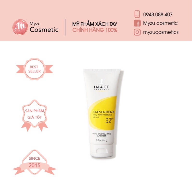 Kem Chống Nắng IMAGE PREVENTION+ Daily Matte Moisturizer Oil-free 32SPF