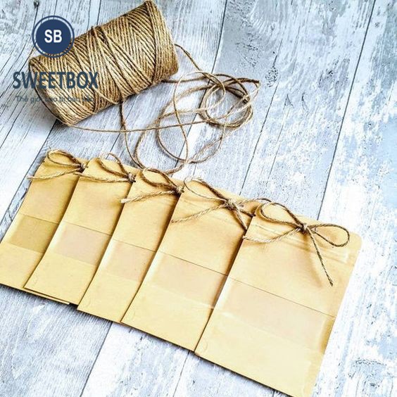 50 Túi Zip Giấy Kraft 20*30+5cm Đáy Đứng Có Cửa Sổ - Chống Thấm Nước