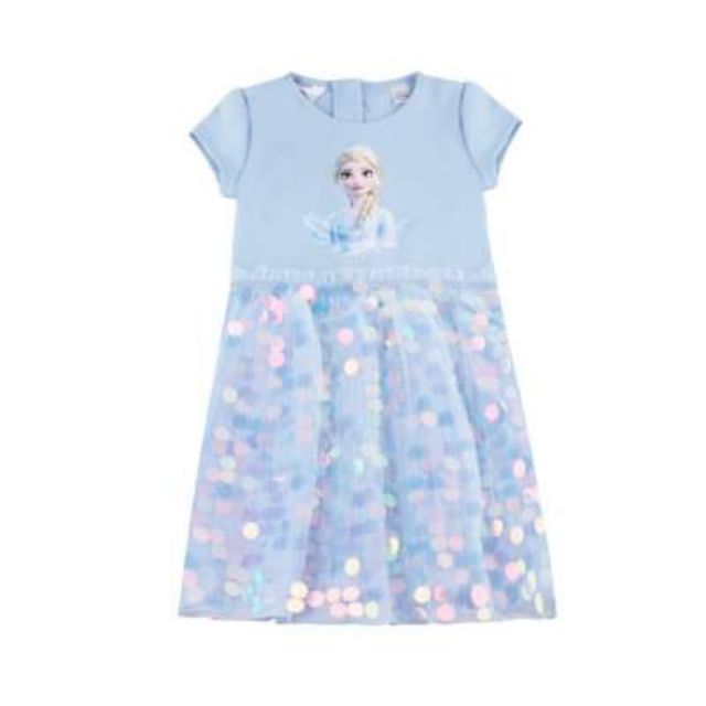 Đầm Công Chúa Váy Elsa Tay Dài Cổ Búp Bê Thời Trang Mùa Thu Đông Mới Kèm Túi Elsa Dành Cho Bé Gái