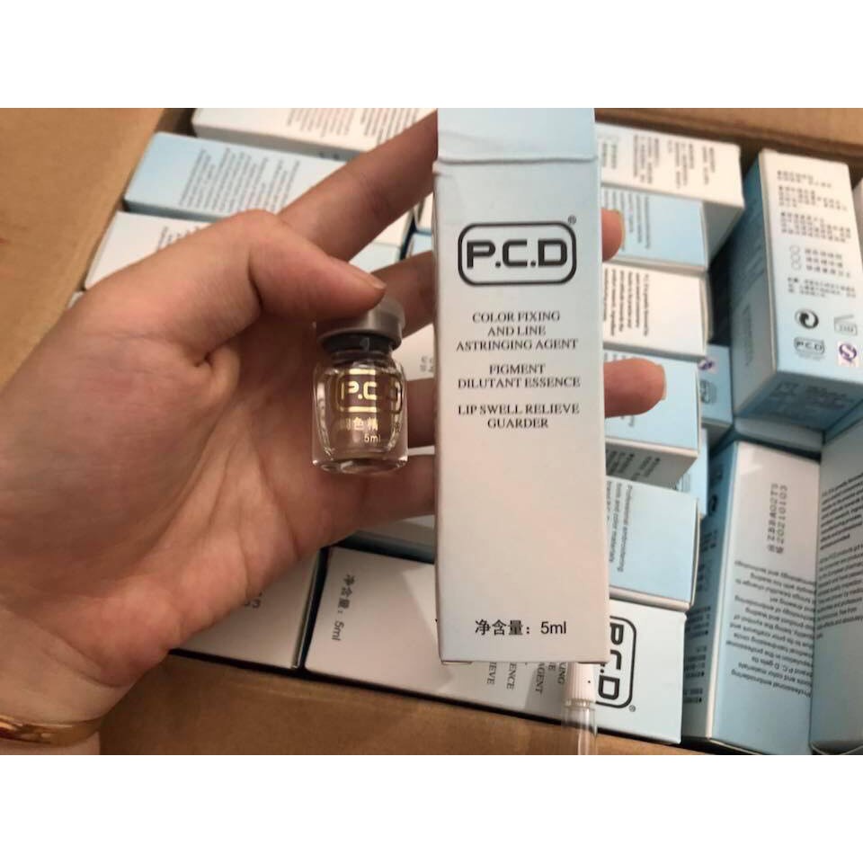 Phủ bóng môi Collagen tươi PCD siêu phủ bóng sau phun xăm