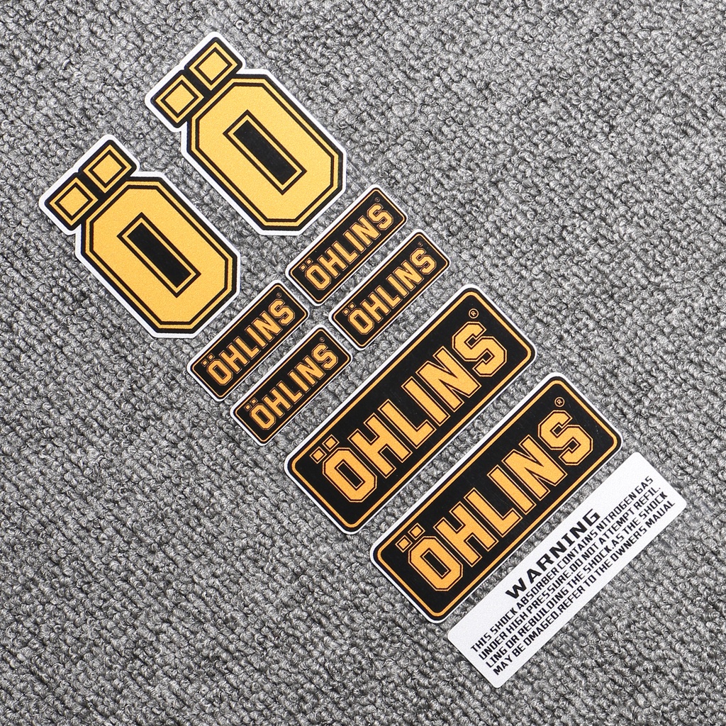 Nhãn dán OHLINS L093 chống nước trang trí xe mô tô