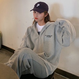 Khoác nỉ, hoodie basic trơn tay dài dáng rộng Hàn Quốc 💕