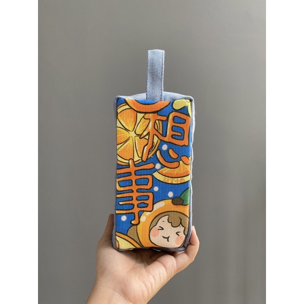 Hộp Bút Vải Canvas Màu Xanh