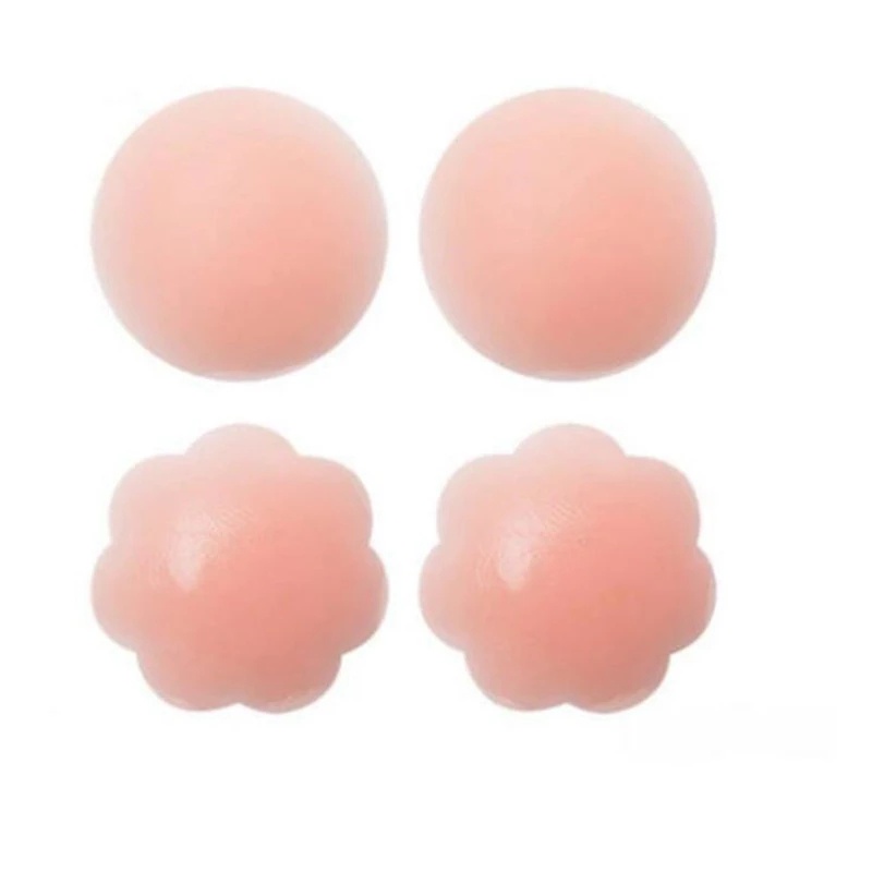 1 Cặp Miếng Dán Ngực Bằng Silicone Tự Dính Vô Hình Có Thể Tái Sử Dụng