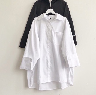 🚛[FREE SHIP] Áo sơ mi xẻ tà(Hàng qc)-kèm ảnh thật
