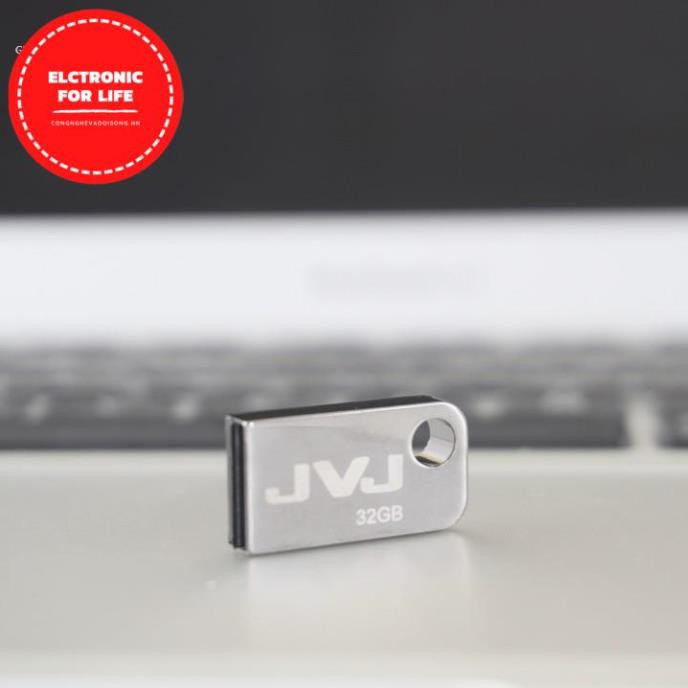 USB 32G/64GB/16GB/8GB/4GB JVJ FLASH S2 siêu nhỏ gọn vỏ kim loại - USB chống nước 2.0 tốc độ upto 100MB/s BH 2 Năm