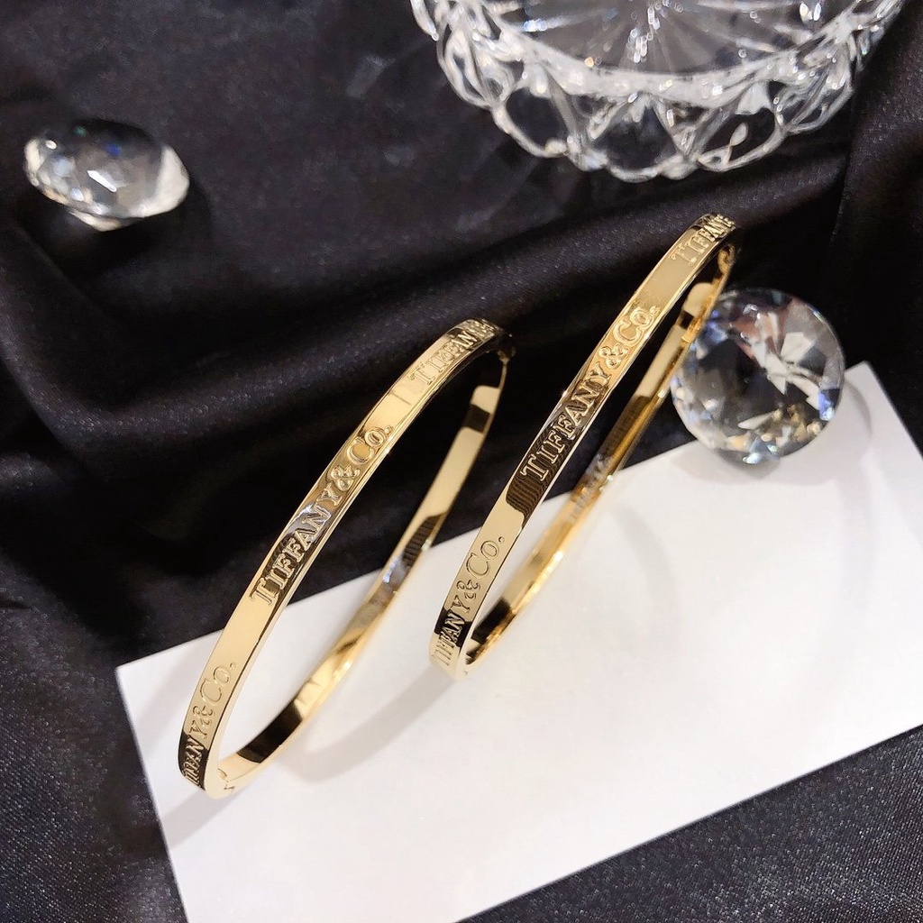 CARTIER Vòng Tay Thép Thiết Kế Đơn Giản Thời Trang Cho Nam Và Nữ