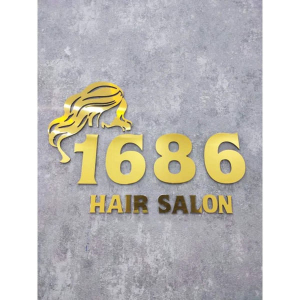 Cắt chữ Alu gương trang trí tên shop, tiệm nail, spa... có nhận cắt theo yêu cầu