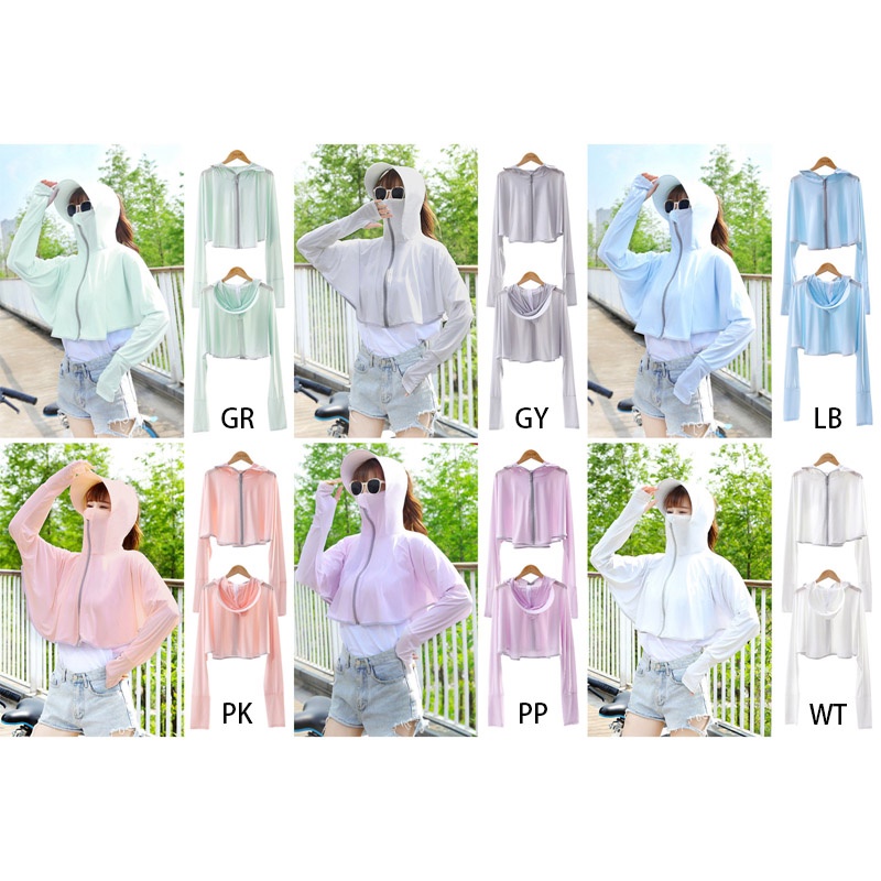 Áo Khoác Chống Nắng Và Tia Uv Bằng Vải Lụa Mát Thời Trang Mùa Hè Cho Nữ