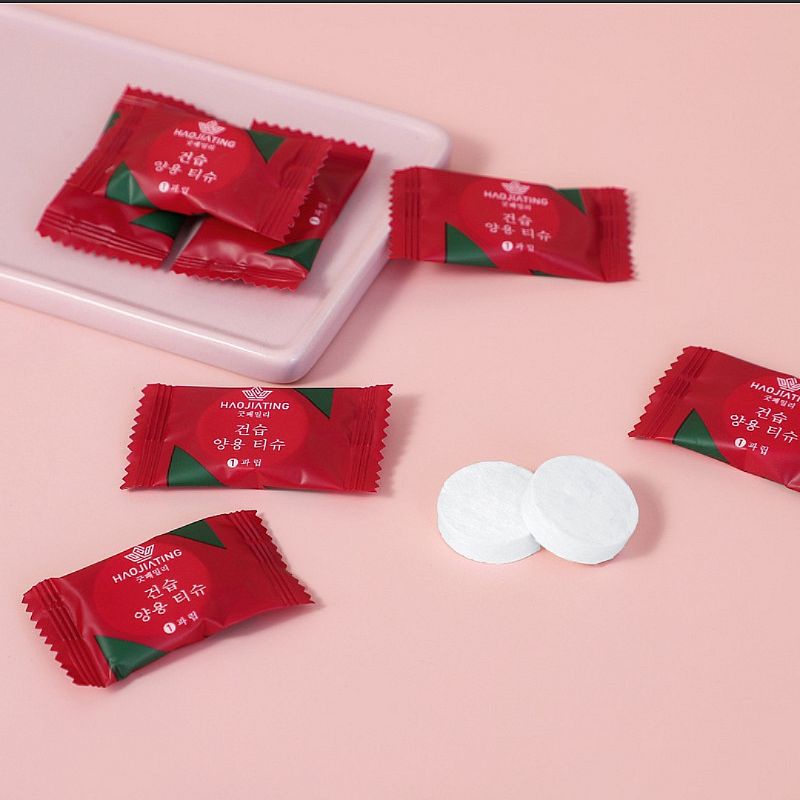 Khăn Giấy Nén Dạng Viên Kẹo Hàn Quốc , Khăn Lau Mặt Du Lịch - An Ann