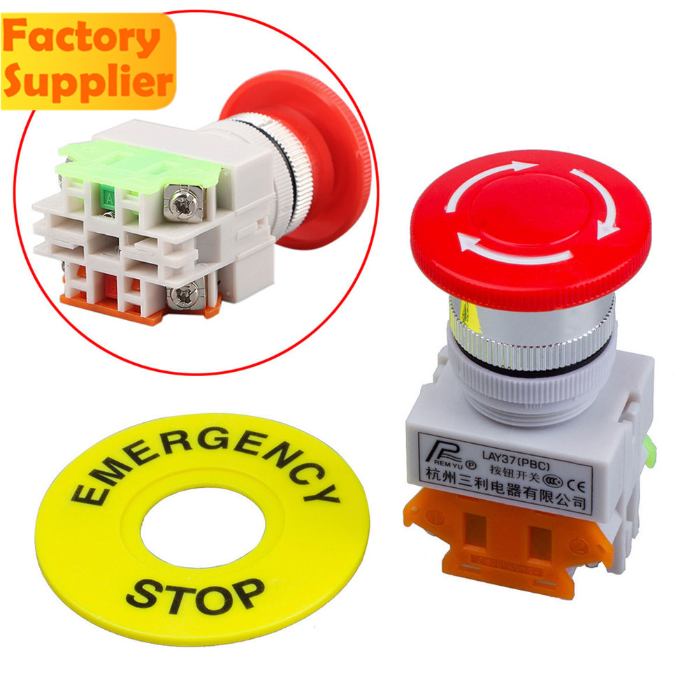 Công Tắc Dừng Khẩn Cấp 1no 1nc Dpst Ac 660v & 10a