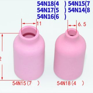 10 cái chụp sứ thoát khí trung mỏ hàn tig WP17 18 26   54N15 số 7 Phụ kiện súng hàn tig