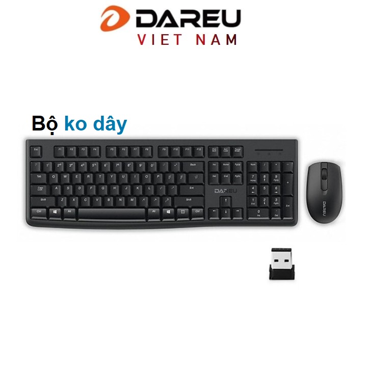 Bộ phím chuột không dây Dareu LK186G ( Kết nối xa 10m )