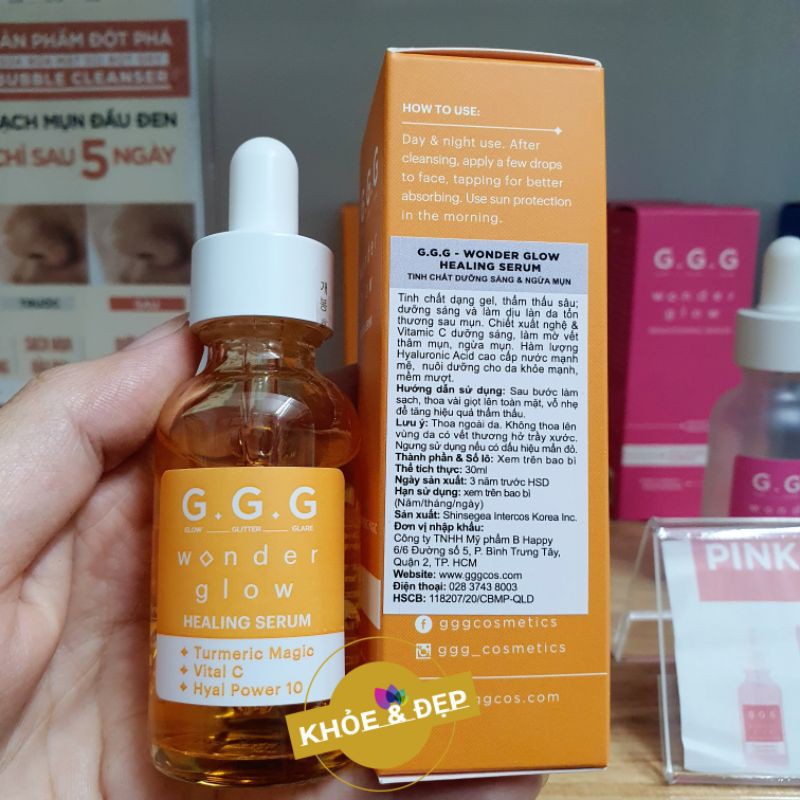 Serum GGG dưỡng da trắng sáng, mờ thâm sau mụn - Màu cam Orange GGG | BigBuy360 - bigbuy360.vn