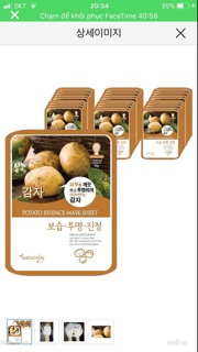 combo 5 mặt nạ natureby Hàn quốc