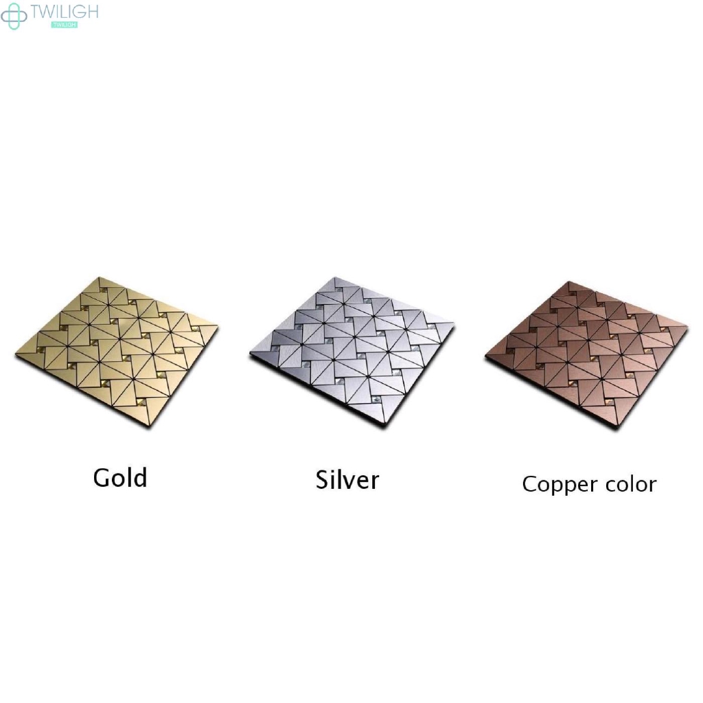 High Quality Office DIY Kitchen Aluminum Self Adhesive Restaurant 3 Colors Star Hotel Shop Gold Mosaic Backdrop Wall