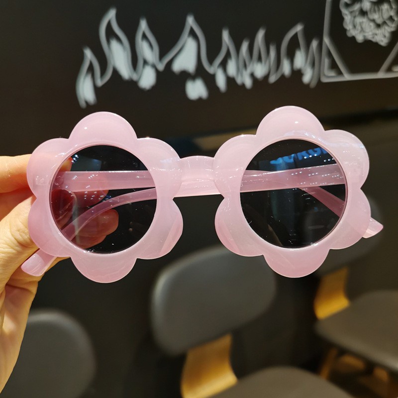 Kính Mát Tròng Tròn Chống Tia UV400 Phong Cách Vintage Cho Bé