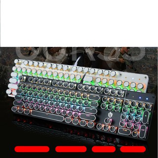 SET KEYCAP NÚT TRÒN NHỰA ABS XUYÊN LED 104 PHÍM