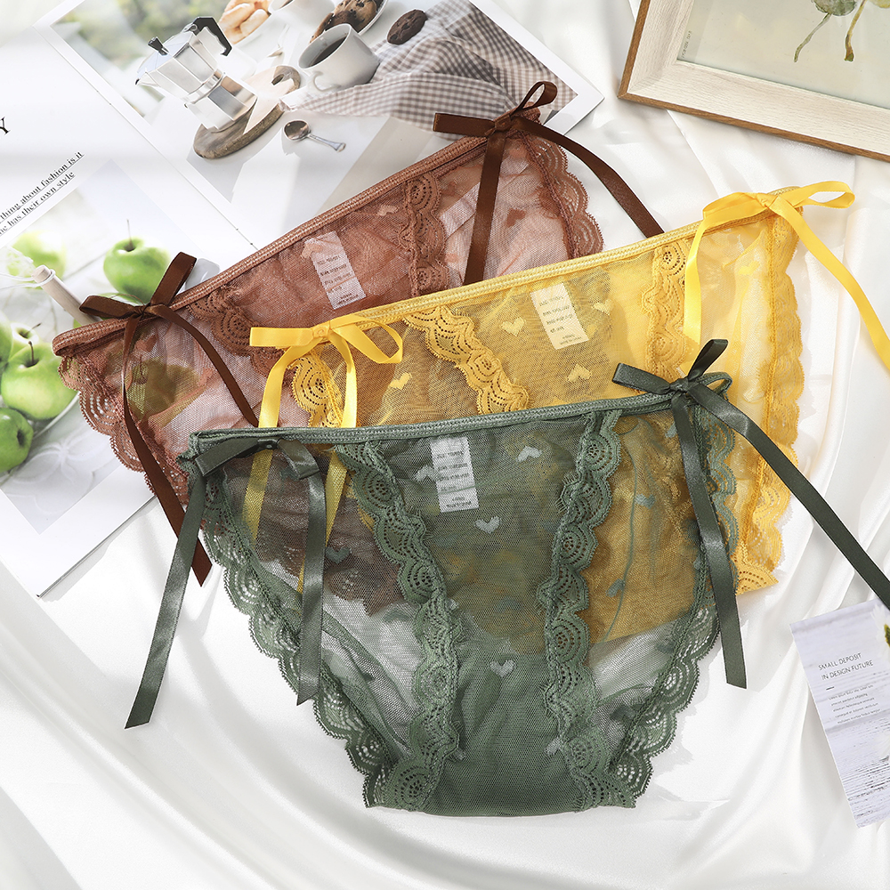 Quần Lót Levao Bằng Lưới Ren Lưng Thấp Gợi Cảm Cho Nữ