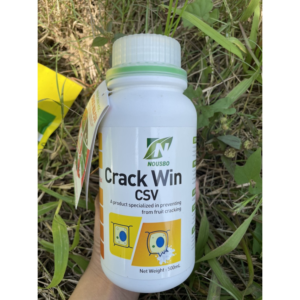 Phân bón sinh học hàn quốc CRACK WIN CSV chống nứt quả, nám quả, cháy nắng, móp méo ở quả 500ml