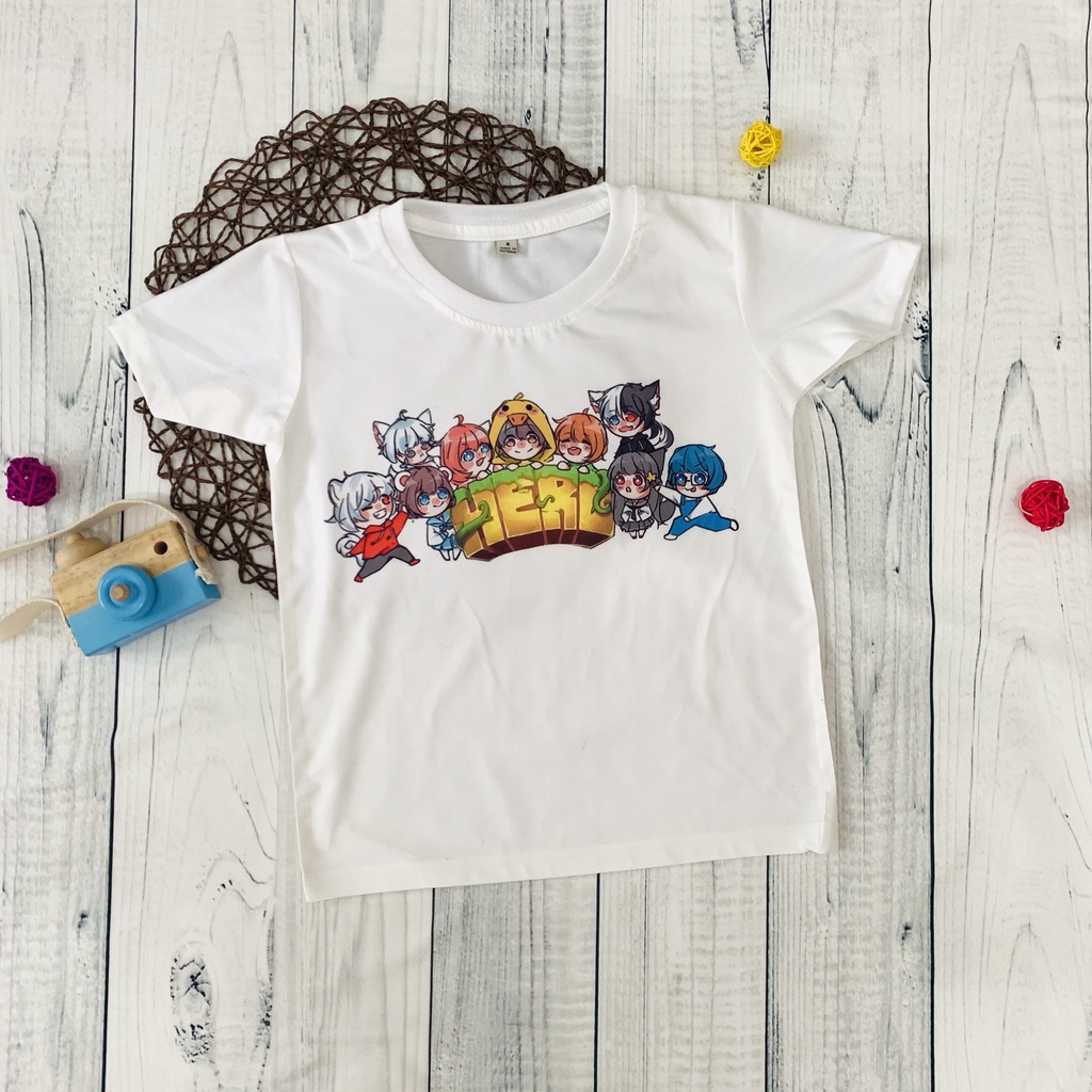 Áo Thun Full nhân vật Hero Team Mini World cho bé trai chất thun co giãn, thấm hút mồ hôi, xịn mịn 10kg - 77kg