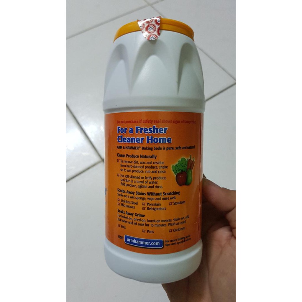 Bột rửa rau  pure Baking Soda Arm & Hammer - Mỹ 340gram