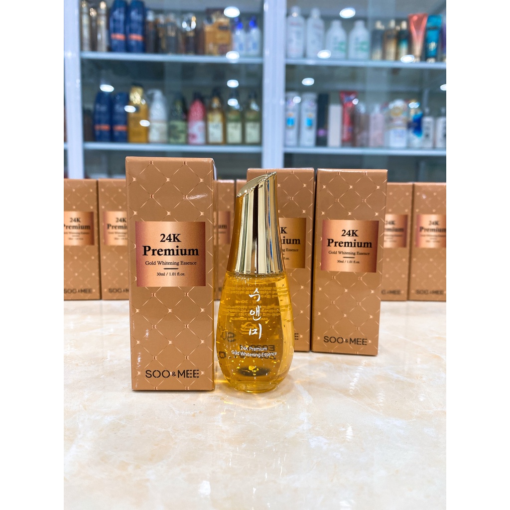 Serum Vàng 24k Soo &amp; Mee Premium Gold Whitening Essence Hàn Quốc 30ml