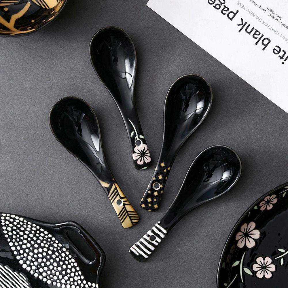 Thìa Ăn Súp Bằng Sứ Phong Cách Nhật Bản