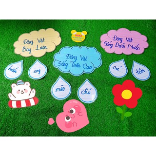 ĐÁM MÂY VÀ GIỌT NƯỚC - màu ngẫu nhiên (Đồ Dùng Dạy Học MIKI)