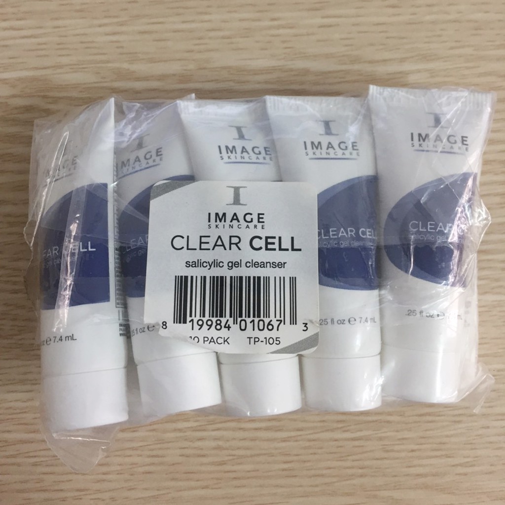 Gel rửa mặt sạch nhờn, ngừa mụn Image Skincare Clear Cell Salicylic Gel Cleanser 7.4 ml