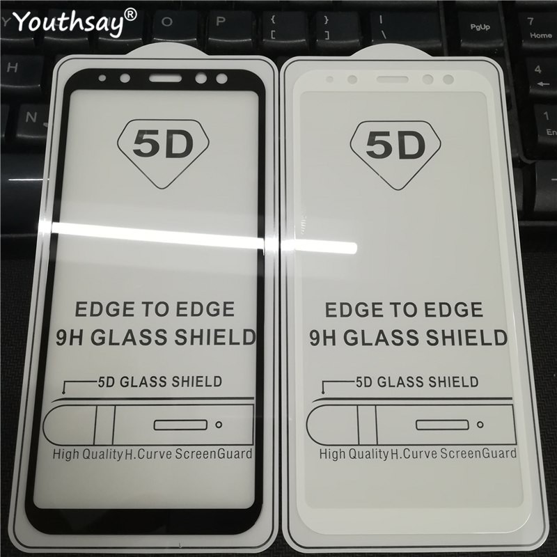 Miếng dán 5D Full màn cho Samsung Galaxy A6 Plus - Đen