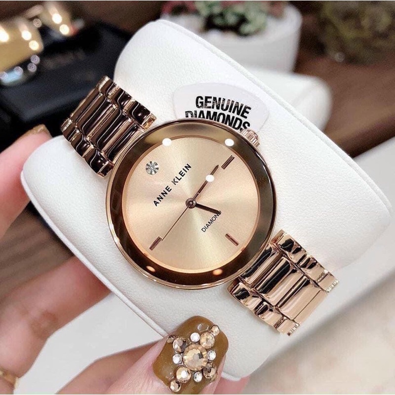 Đồng hồ nữ ANNE KLEIN model AK/1362RGRG và AK/1362CHGB dây kim loại sang trọng | BigBuy360 - bigbuy360.vn