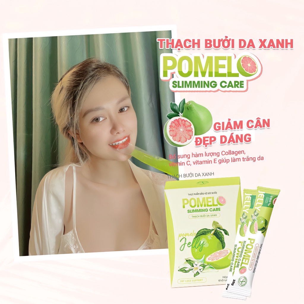 Thạch Bưởi Da Xanh POMEL SLIMMING, Giảm Cân, giảm Mỡ Hiệu Qủa An Toàn [ CHÍNH - HÃNG ]