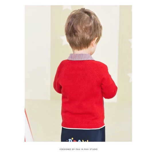 A451 - Áo khoác cardigan Paw bé trai &amp; bé gái