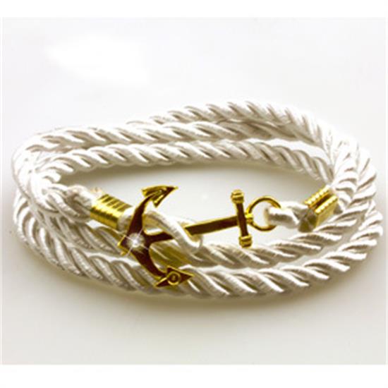 Vòng Tay Dây Bện Mặt Hình Mỏ Neo Phong Cách Retro