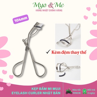 Kẹp bấm mi Muji Eyelash Curler Nhật Bản tặng kèm đệm thay thế - 104mm