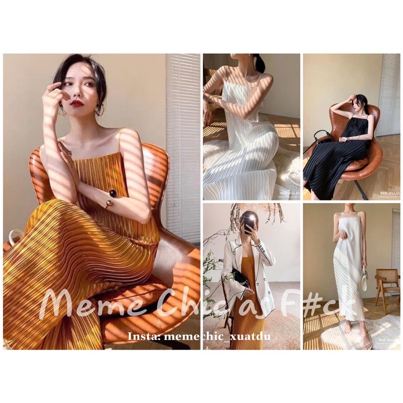 VÁY DÂY XẾP LY ĐI BIỂN MÙA HÈ CHO NỮ | BigBuy360 - bigbuy360.vn