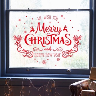 Decal noel chữ merry christmas