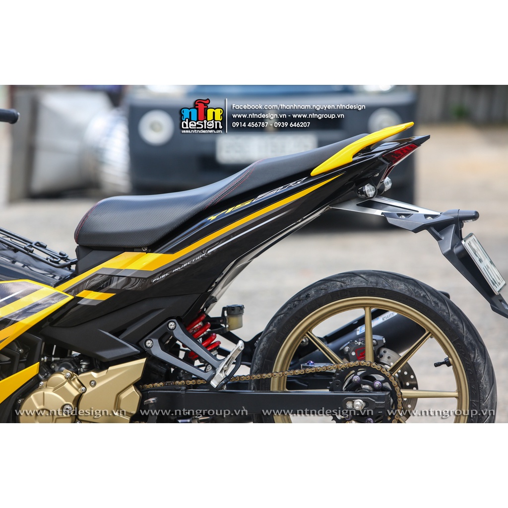 Tem rời exciter 150 vàng đen y15zr mẫu mới , ảnh thực tế , tem 3 lớp cao cấp