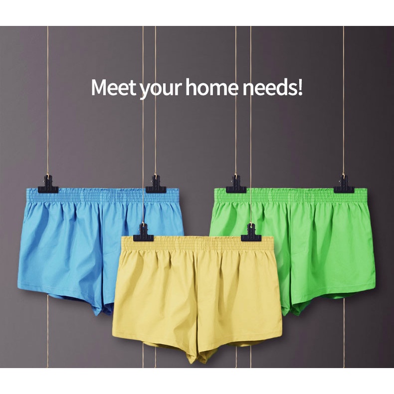 Quần lót boxer vải cotton thoáng khí ống rộng thời trang mùa hè dành cho nam 146