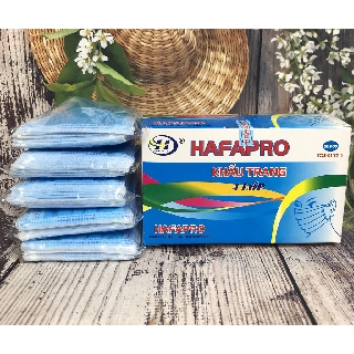 Khẩu trang Hafapro 4 lớp Màu Xanh hộp 50 cái - Khẩu trang y tế Hafapro 4 lớp vải không dệt