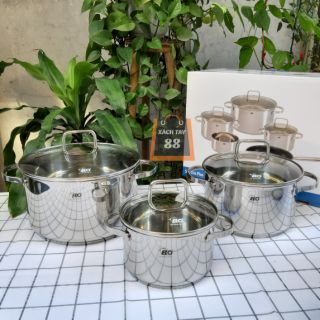 Bộ nồi 5 chiếc inox Elo Clio Plus