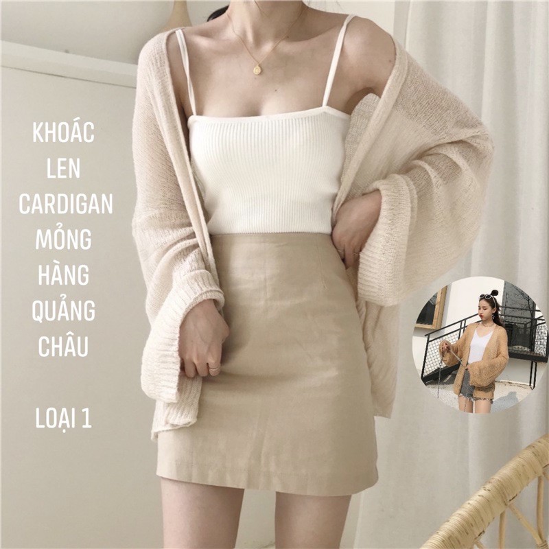 🌈 𝐇𝐨𝐭𝐭𝐫𝐞𝐧𝐝 💦 Áo Khoác Cardigan Len Tơ Hàng Quảng Châu Loại 1