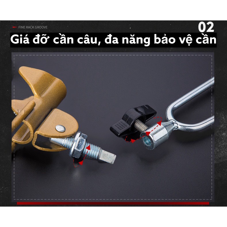 chống cần câu siêu bên, xoay đa hướng,chống cần câu tay