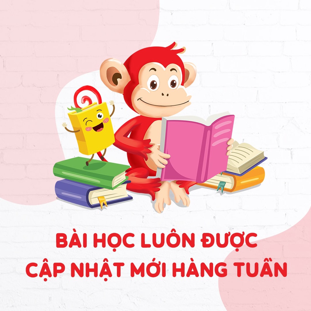 Bộ 2 Phần Mềm Dạy Trẻ Tiếng Anh Toàn Diện cho bé - Ứng dụng Monkey Junior & Monkey Stories  - Gói Trọn Đời