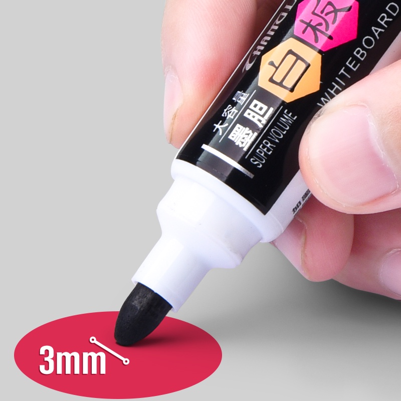 Bút lông viết bảng trắng/ xanh dương/ đen cỡ lớn có thể xóa được tiện dụng cho trường học/ văn phòng