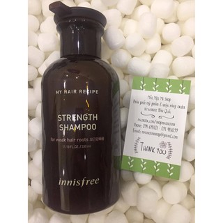 Dầu gội ngăn rụng tóc Innisfree Strength Shampoo
