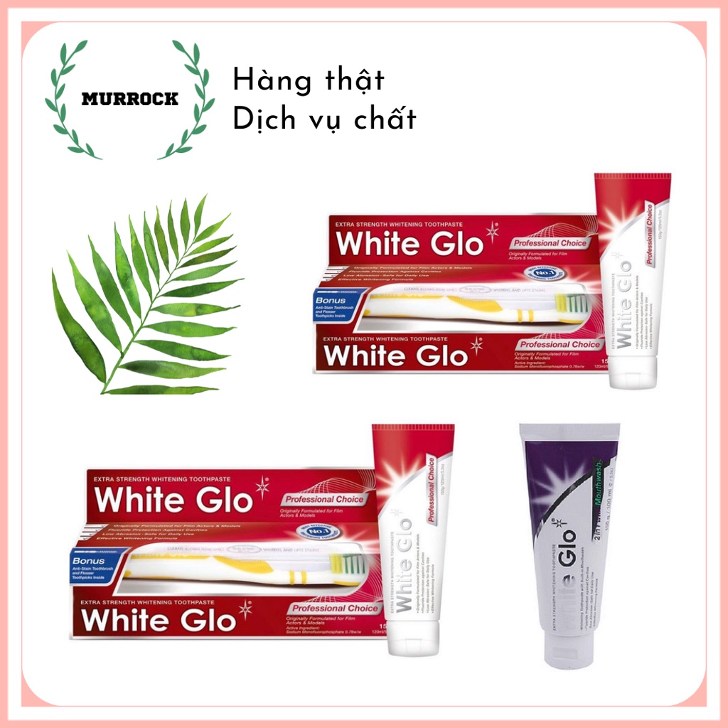 Kem đánh răng White Glo Úc 150g
