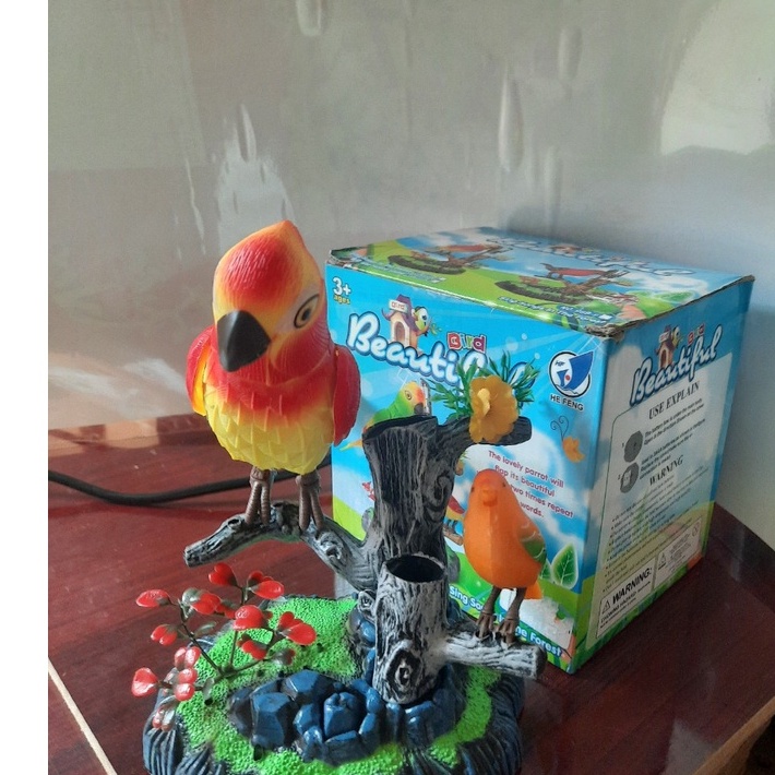 Đồ chơi lồng chim - chim hót cảm ứng _Lồng chim Điện tử Hót hay như chim thật